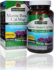 Nature's Answer Calcium Magnesium Capsules 120 Count - Daily Marine Based Magnes