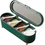 Nordic Style Seasoning Jar Creative Seasoning Box Multi-Grid Household Seasoning Bottle Seasoning Storage Box Sugar MSG Bottle Salt Box