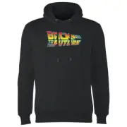 Back To The Future Classic Logo Hoodie - Black