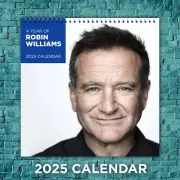 Robin Williams 2025 Music Calendar, 12-Month Celebrity Wall Calendar, Fan Gift