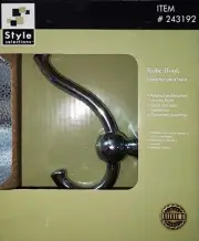Style Selections Robe Hook ~ Chrome ~ #243192