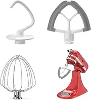Enameled Silicone blender attachment 3-piece set for 4.5QT kitchen aid mixing kitchen aid replacement attachment, dishwasher safe, no coating