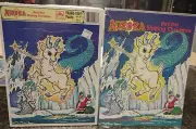"Aurora and Her Shining Christmas" Golden Coloring Story Book and Puzzle New