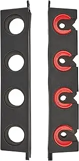 Berkley Horizontal Fishing Rod Rack, Black, Stores 6 Rods Safely and Securely, Soft Foam Grip Pads, Corrosion Proof Fishing Pole Holder