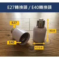 在飛比找蝦皮購物優惠-E27轉換頭 / E40轉換頭 大燈泡燈座切換大小 配件 五