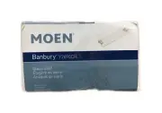 MOEN Banbury 22-3/4 in. Wall-Mount Clear Glass Shelf in Chrome