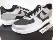 NIKE AIR FORCE 1 B BLACK 3M SILVER SNAKE DJ6033-001 US11