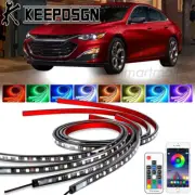 Car RGB LED Strip Bar Underglow Body Kit Neon Lights APP Remote for Chevy Malibu