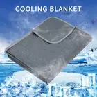Cooling Blanket Absorbs Body Heat Keep Cool Ice Silk Feeling Touch Lightweight