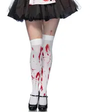 Zombie Halloween Blood Stain Opaque Stockings