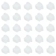 25pcs USB Type B Port Plugs Covers Anti Dust Protector for USB Female End, Clear