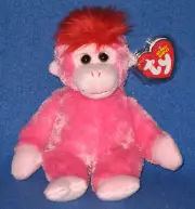TY CHARMER the MONKEY BEANIE BABY - MINT with MINT TAGS