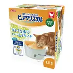 【寵麻吉】日本 GEX  犬貓飲水器 1.5L視窗型貓用 過濾棉