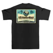 Streetwise Pool Shark T-Shirt Men's Streetwear Tee - Black