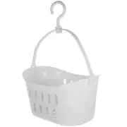 Shower Door Organizer Hanger Plastic Storage Basket Bathroom Kitchen