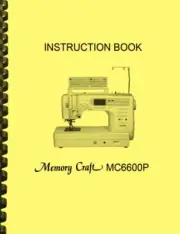 Janome Memory Craft 6600 Professional Sewing Machine INSTRUCTION BOOK MANUAL
