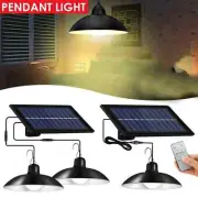 Solar Pendant Light Outdoor Garden Yard Tent Hanging LED Light Remote Control