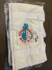 Snoopy Property Of Beagle Beach Vintage Cooler Tote Bag White Approx 14"x9"x9"