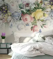 3D amazing spring warm floral removable wallpaper peel stick wall mural floral wall art wall decal kids nursery wall stickerjess art 20