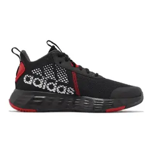 【adidas 愛迪達】童鞋 Ownthegame 2.0 K 中童 大童 黑 白 籃球鞋 運動鞋 緩震 小朋友 愛迪達(IF2693)