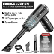 29000pa Powerful Car Vacuum Cleaner Wet/dry Cordless Strong Suction Handheld Yaying Shop 29000PA-Black