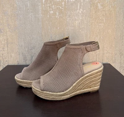 Unisa Women's Shoes Wedge Taupe Heel Espadrille Size 7.M