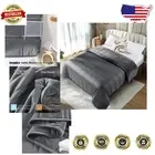 Dual-Sided 20 lbs Weighted Blanket - Soft Flannel & Cooling Viscose, 88"x87"