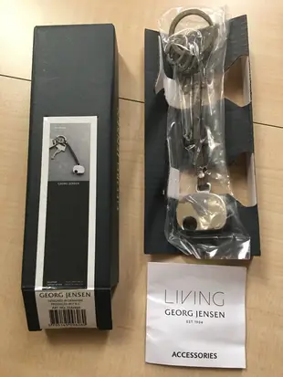 GEORG JENSEN 大象皮革鑰匙圈 附原廠紙盒