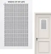 Life Poster Wall Weeks Calendar, Life in Weeks Wall Calendar Memento, Lifes in Weeks Motivational Quotes Poster, 4K Weeks Poster 4000 Weeks Your Life in Weeks Wall Calendar