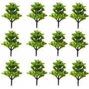 Handmade Lush Green Model Trees for Model Train and Outdoor Scenery 20pcs
