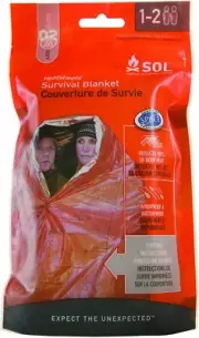 Adventure Medical Kits SOL Survival Blanket 2- Person Emergency PREPPER BUG OUT