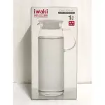 IWAKI 日本耐熱玻璃把手冷/熱水壺 1000ML