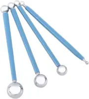 Ball Tools,Stainless Steel Ball Shape Modeling Tool Set Clay Sculpey Smooth Tool