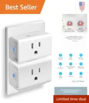 Easy Wi-Fi Outlet - Alexa & Google Home - No Hub - UL Certified - 2.4G WiFi