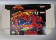 New SUPER METROID Official Display Only BOX A+ SNES (No Game)