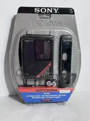 Sony Pressman TCM-S66V Handheld Cassette Voice Recorder With AC Charge Kit