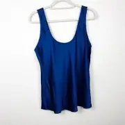 Abercrombie & Fitch Dark Blue Silky Tank Top Size Large NWT