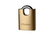 Master Lock Solid Brass 50mm Padlock 5-pin Shrouded Shackle (Multi Colour) (50mm)