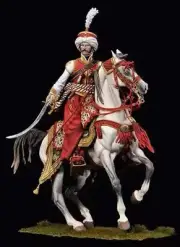 Unassembled and uncolored 90mm Persian elite cavalry resin handmade soldier...
