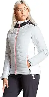 [REGATTA] Dare 2b Women's Simpatico Waterproof & Breathable Quilted Silhouette High Loft Insulated Ski & Snowboard Jacket, Grey (Argent Grey), 18 (2XL)