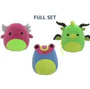 Blacklight Squad (Full Set of 3) 7" Squishmallows ~ wamina,archie & Bethuna