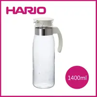 在飛比找PChome24h購物優惠-【HARIO】日本玻璃便利冷水壺1400ML (白) / R