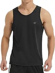 [EZRUN] Men's Tank Tops Quick Dry Workout Swim Beach Shirts Sleeveless Shirts for Bodybuilding Gym Fitness Training