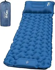 HiiPeak Sleeping Pad for Camping- Ultralight Inflatable Sleeping Mat with Built-in Foot Pump, Upgraded Durable Compact Camping Air Mattress for Camping, Backpacking, Hiking