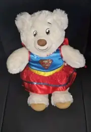 Build a Bear Super Girl Costume and Lil Pudding Bear B3