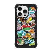 iPhone 16 Pro Ultra Impact Case MagSafe Compatible WAVY STICKER DESIGN 1