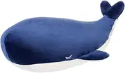 Stuffed Animal Soft Hugging Pillow - Whale Plush Soft Toy, Large Cuddly Toys Throw Pillow, Sea Animal Plush Figure |Toys Throw Cushion, Skin Friendly Cartoon Doll Decorations for Friends Family Kids