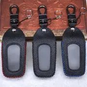 Car Key Case Cover Car Key Bag Leather Smart Key Fob Holder With Hook Key Fob