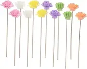 12Pcs Realistic Diffuser Sticks for Essential Oils Aroma Fragrance Strips Colors Portable Aromatherapy for Home Office and Hotel Use