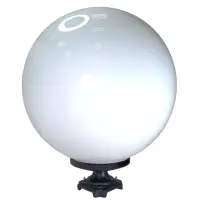在飛比找momo購物網優惠-【彩渝】500MM PMMA 門柱燈(圓球 戶外球形柱頭燈 